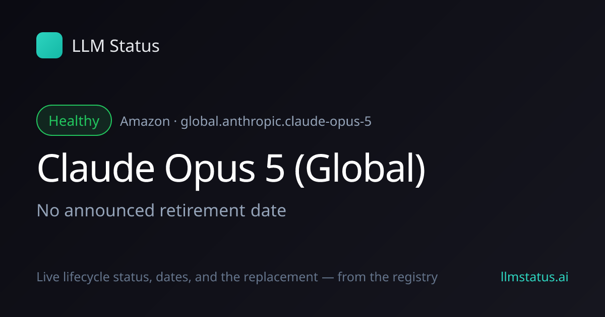New model: Claude Opus 5 (Global) (Amazon)