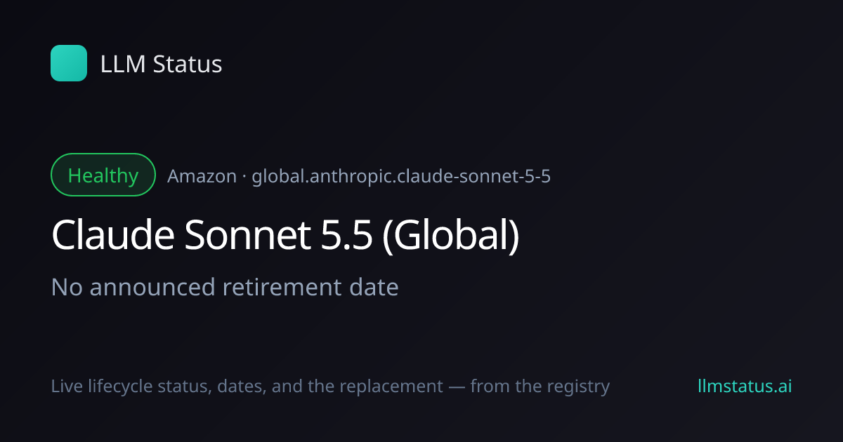 New model: Claude Sonnet 5.5 (Global) (Amazon)