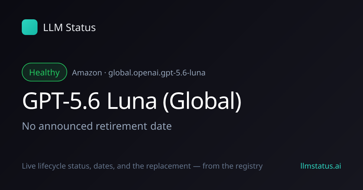New model: GPT-5.6 Luna (Global) (Amazon)