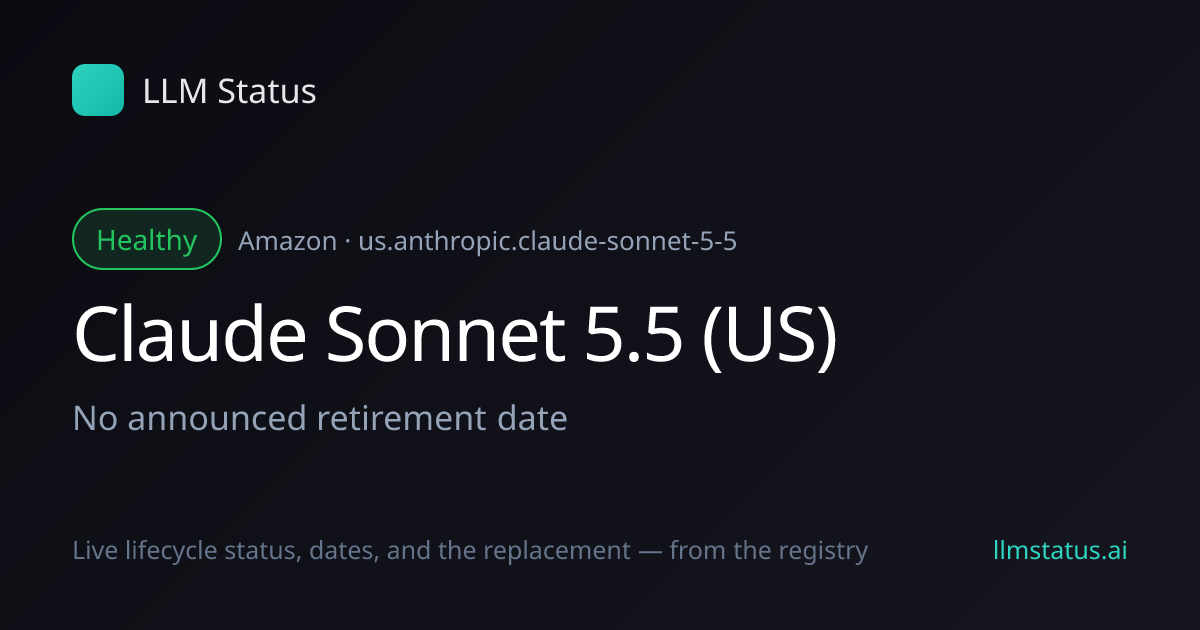 New model: Claude Sonnet 5.5 (US) (Amazon)