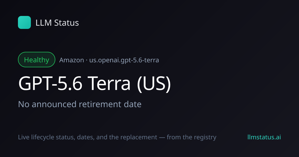 New model: GPT-5.6 Terra (US) (Amazon)
