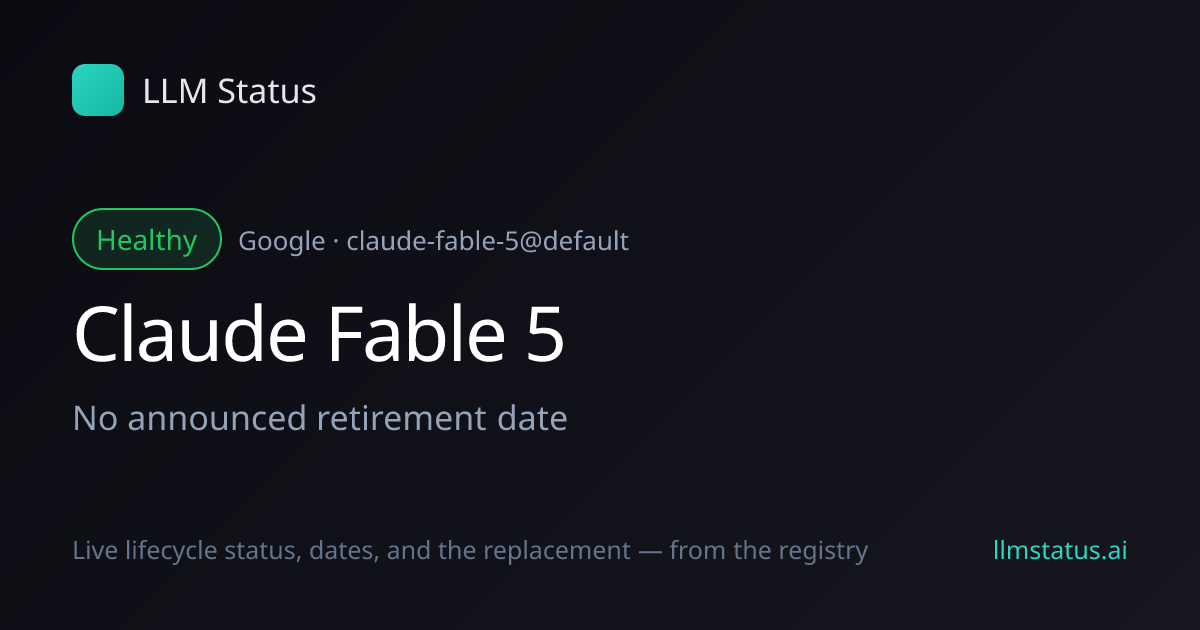 New model: Claude Fable 5 (Google)