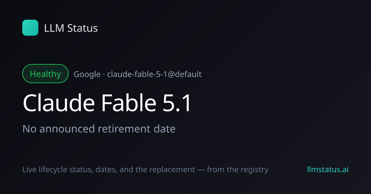 New model: Claude Fable 5.1 (Google)