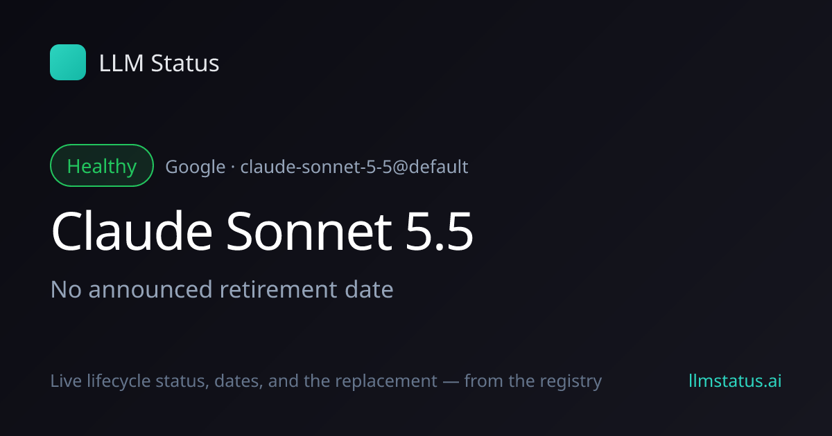 New model: Claude Sonnet 5.5 (Google)